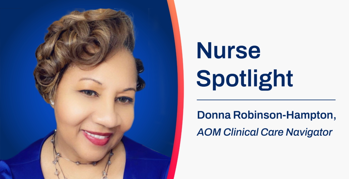 AOM Nursing Team Spotlight, Donna Robinson-Hampton